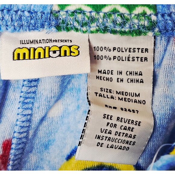 Illumination Presents Men's Minions Print Blue Pajama Lounge Pants Medium - Picture 6 of 7